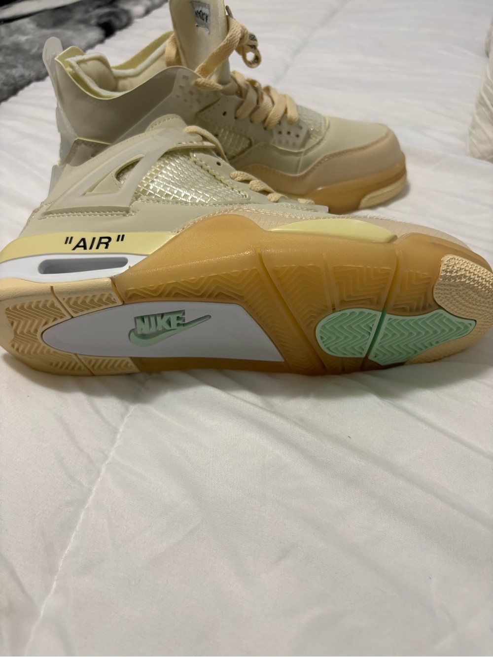 Nike Women's Cream and Gum Lightweight 'Air' Sneaker